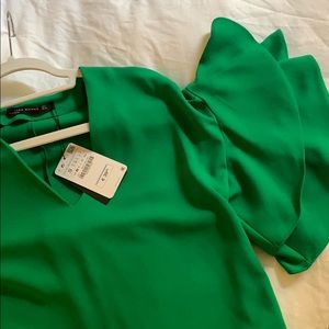 Brand New Zara Emerald Green Dress ! Size S